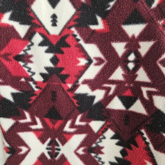 Eddie Bauer Aztec Fleece Quarter 1/4 Zip Fleece Pullover Small - Picture 3 of 6